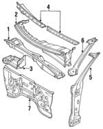 893805305B - Body: Inner Panel for Audi: 80, 80 Quattro, 90, 90 Quattro, Coupe Quattro Image