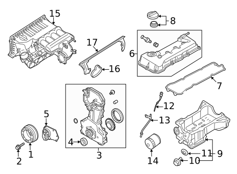 Engine Parts for 2012 Nissan Frontier #0