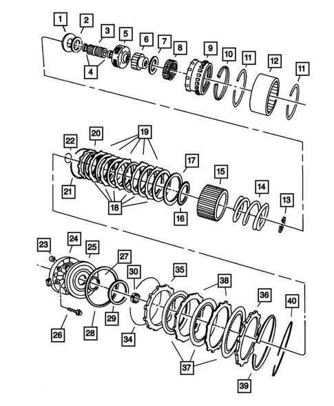 Overdrive Gear Train for 2005 Dodge Ram 3500 #0