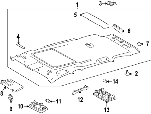 Interior Trim - Roof for 2020 Toyota RAV4 #0