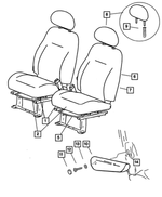 5104708AA - Interior Trim: Seat Cushion Frame, Right &amp; Left for Mopar Image