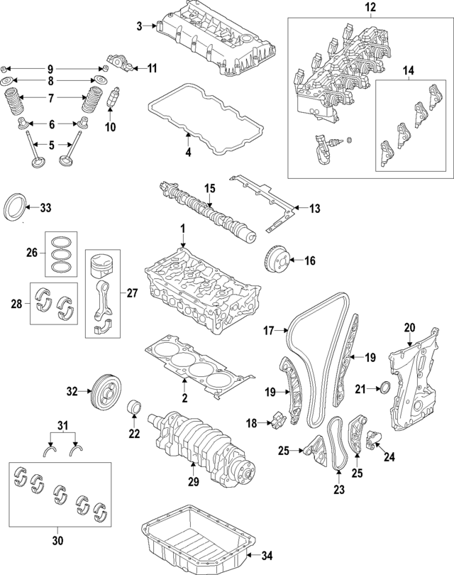 68641995AA - Engine: Cylinder Head for Mopar Image