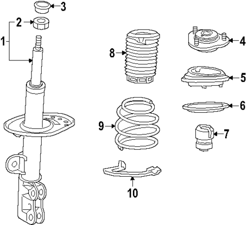 Struts & Components for 2024 Subaru Solterra #0