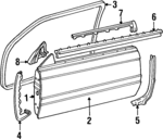12373674 - Body: Door Shell for Cadillac: Eldorado Image