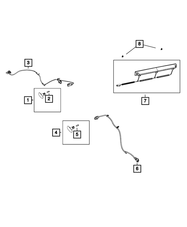 68357710AB - Electrical: Jumper Wiring, Front for Mopar Image