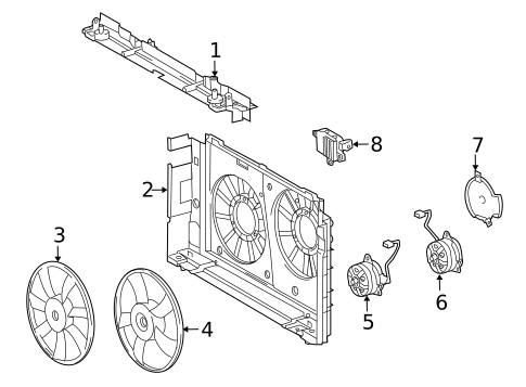 Cooling Fan for 2011 Lexus HS250h #0