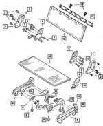 RH881J3AA - Interior Trim: Recliner Seat Cover, Right for Chrysler: Town &amp; Country | Dodge: Caravan, Grand Caravan Image