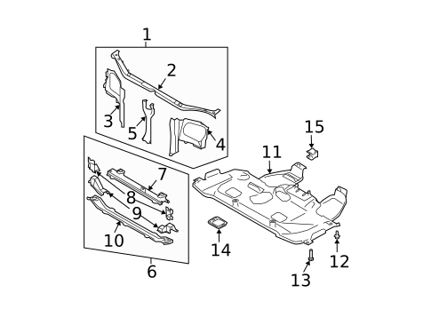 Radiator Support for 2005 Subaru Forester #0