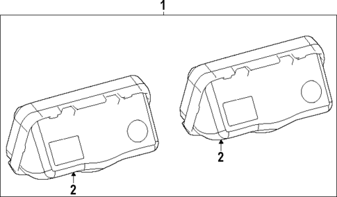 License Lamps for 2025 Toyota Camry #0