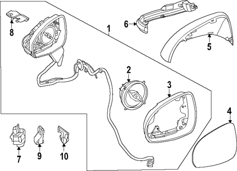 Outside Mirrors for 2024 Mercedes-Benz EQE AMG #0
