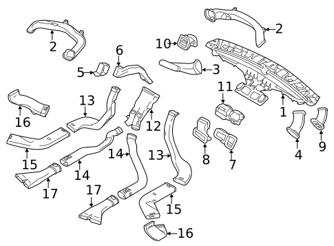 Ducts for 2015 Volvo V60 #0