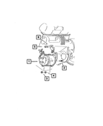 271506 - Electrical: Hex Nut for Dodge: Dakota, Durango, Ram 1500, Ram 2500, Ram 3500 | Jeep: Wrangler Image