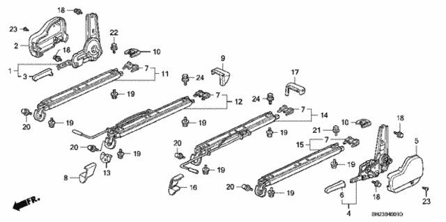 Front Seat Components for 1991 Honda CRX #0
