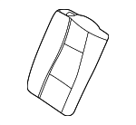 16792008029E38 - Body: Seat Back Cover for Mercedes-Benz Image