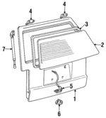 6813187007 - : Glass for Toyota Image