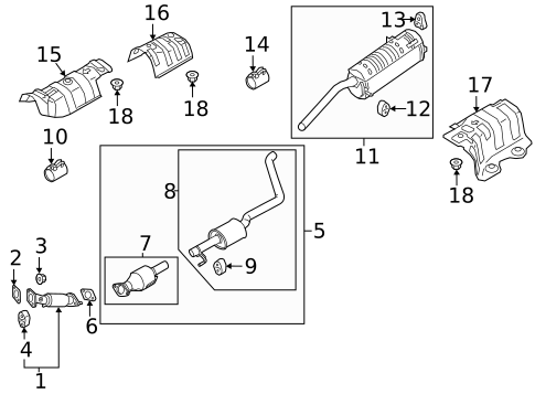Exhaust Components for 2023 Kia Rio #0