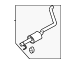 28650H9300 - : Center Muffler for Kia Image