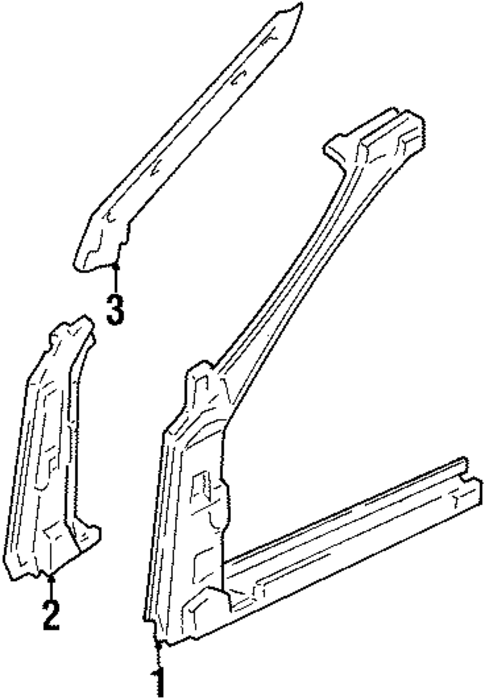 Hinge Pillar for 1995 Honda Civic #0