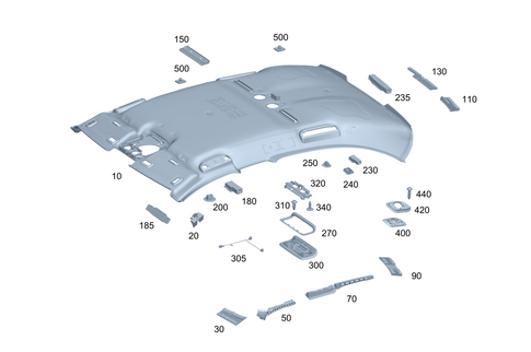 Roof Lining/Headlining for 2021 Mercedes-Benz S500 #0