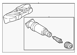 36106877937 - : Tire Pressure Monitoring System Sensor for Mini Image