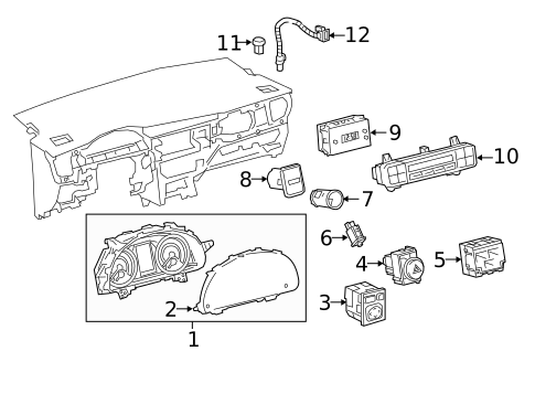 Instruments & Gauges for 2016 Scion iM #0