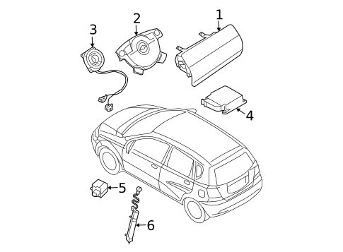 Air Bag Components for 2004 Chevrolet Aveo #0