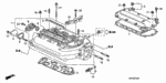 17114RCAA00 - Engine: END CAP, IN. MANIFOLD for Honda Image
