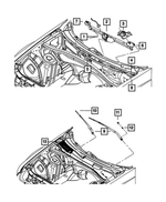 68040243AD - Electrical: Cowl Mucket for Mopar Image