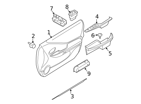 Rear Door for 2011 Nissan Altima #2