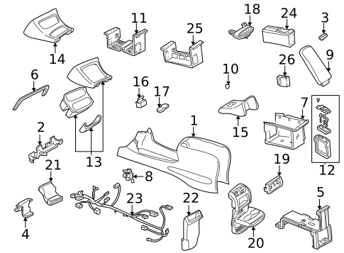 Center Console for 1999 Ford Explorer #0