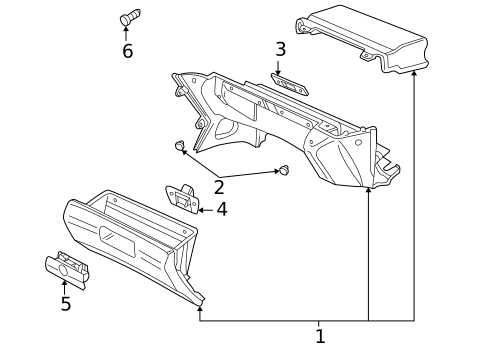 Glove Box for 1997 BMW Z3 #0