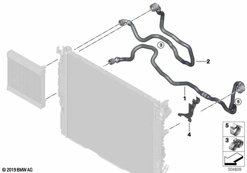 Cooling System Coolant Hoses for 2019 BMW 530eX #6