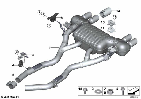Exhaust System, Rear for 2017 BMW M4 #0