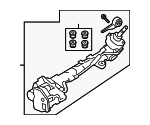T4K13970 - : Rack And Pinion Assembly for Jaguar Image
