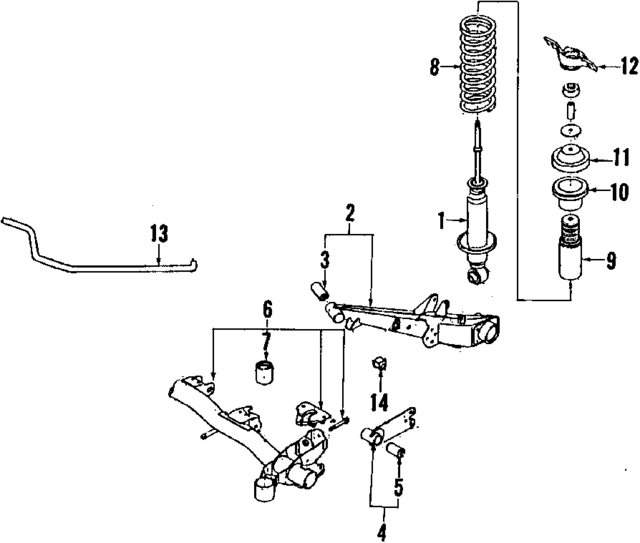 21007GA151 - : Shock Absorber for Subaru Image