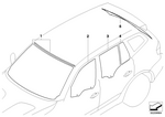 51313402147 - : Green Windshield, Shade Band+Rain Sensor for BMW Image