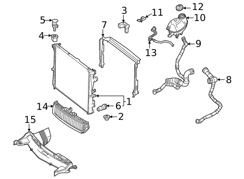 Radiator & Components for 2021 Mercedes-Benz AMG&reg; GT 43 #0
