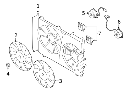 Cooling Fan for 2020 Subaru Ascent #0