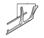 4F9809742 - : Inner Rocker for Audi: A6 Quattro Image