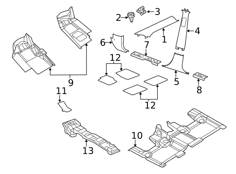 Interior Trim - Pillars for 2014 Jeep Grand Cherokee #0