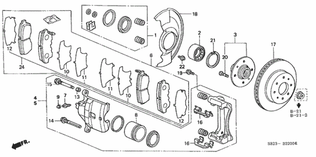 Front Brake for 2002 Honda Accord #0