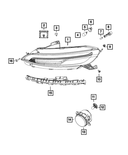 Lamps-Interior and Exterior for 2017 Jeep Cherokee #1