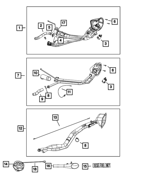Fuel Tank Filler Tube for 2022 Ram 2500 #0