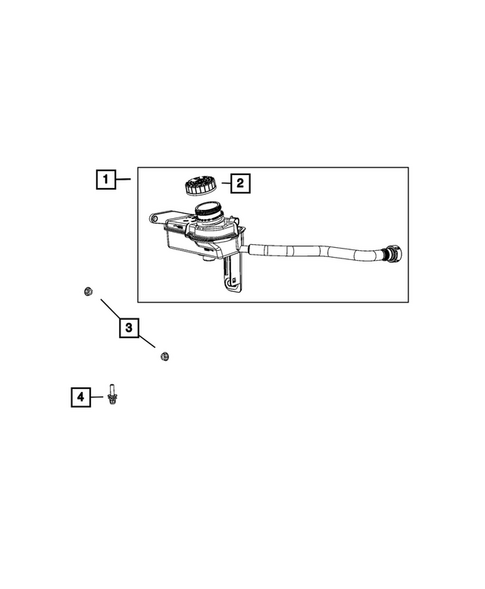 Brake Master Cylinder for 2023 Jeep Renegade #2