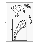 LR161584 - : Inner Panel Assembly for Land Rover: Range Rover Evoque Image