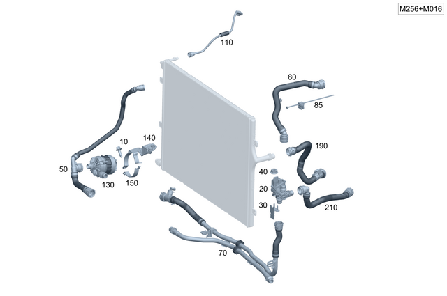 2145010401 - : Coolant Line for Mercedes-Benz Image