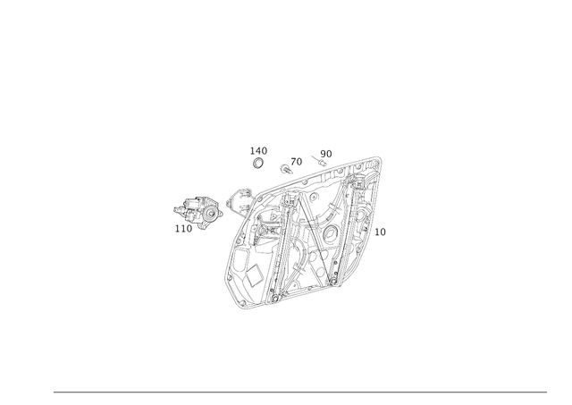 2139069501 - Driver Door: Gear Motor for Mercedes-Benz Image image