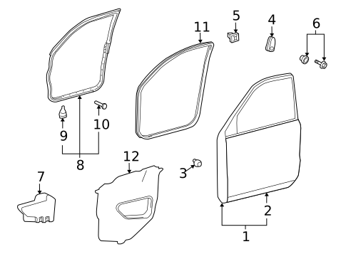 Door & Components for 2008 Lexus LX570 #0