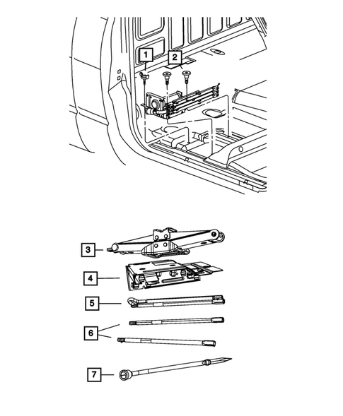 Jack Stowage for 2008 Dodge Ram 2500 #0