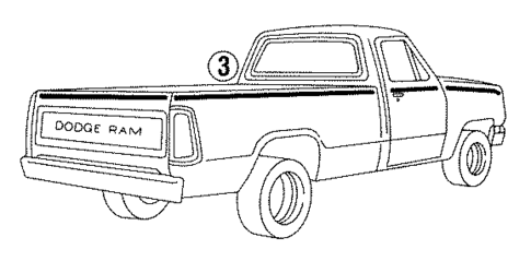 Stripe Tape for 1993 Dodge W150 #0